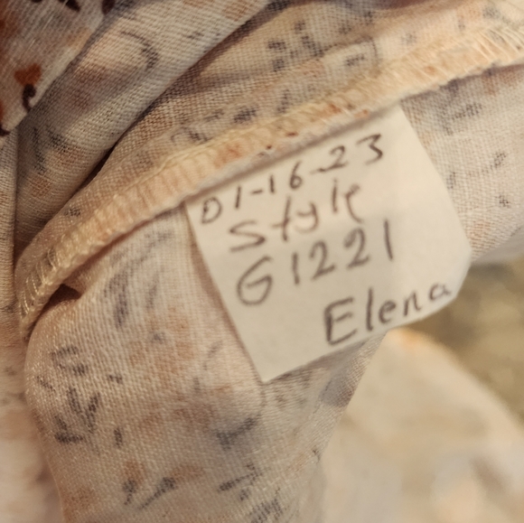 La La Land Creative Floral Midi Maxi Skirt Beige Golden Brown purple Floral XS/S - Picture 5 of 12